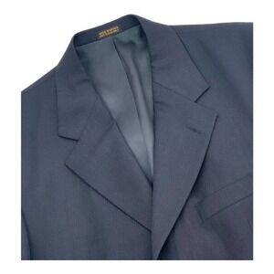 Oscar De La‎ Renta 100 % Wool 3 Button Black Blazer 40R